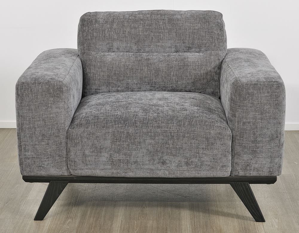 Matera Armchair - Caviar Fabric - Ebony Leg