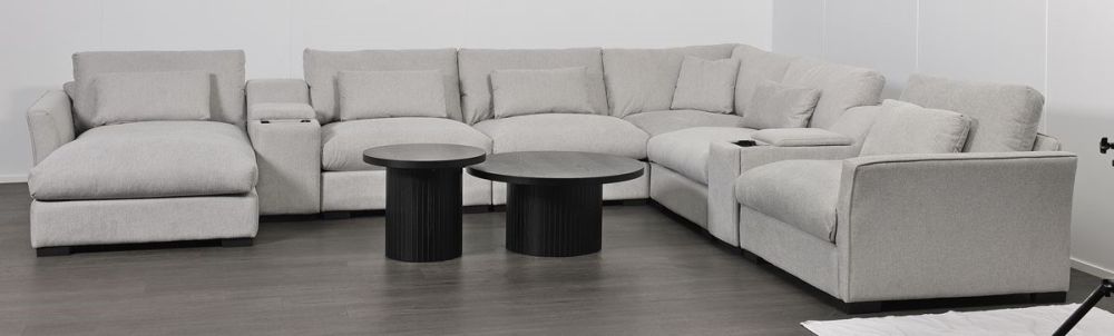 Matrix 6 Seater Corner Lounge With LAF Chaise - Cloud