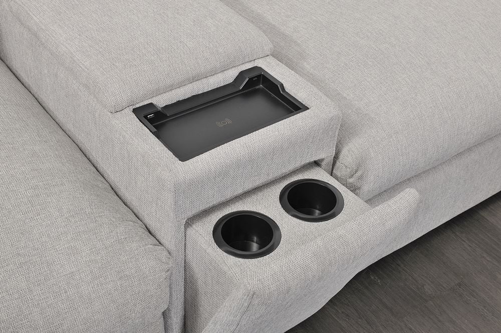 Matrix 6 Seater Corner Chaise Lounge Suite - Cloud