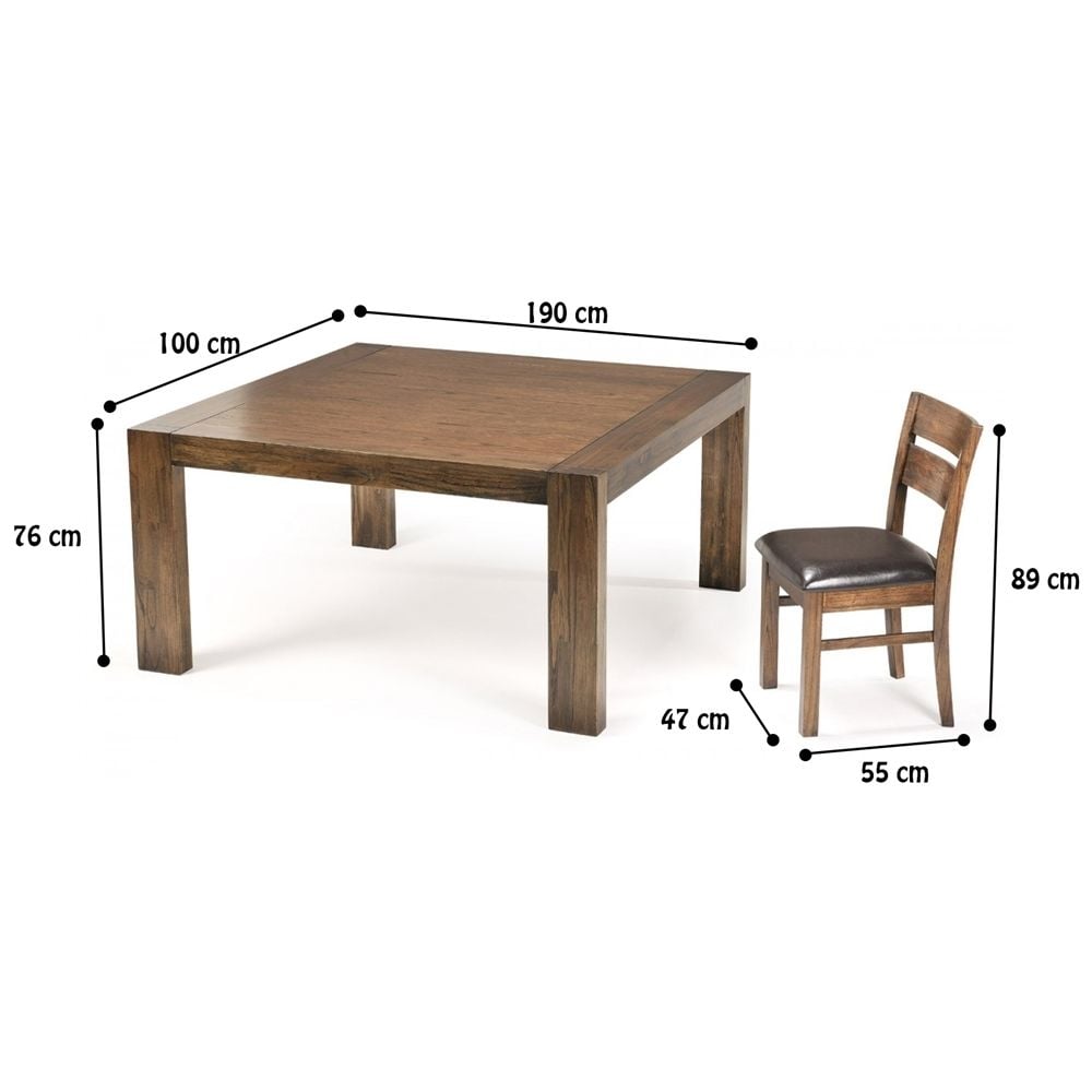 Metro 1500 Square Dining Table