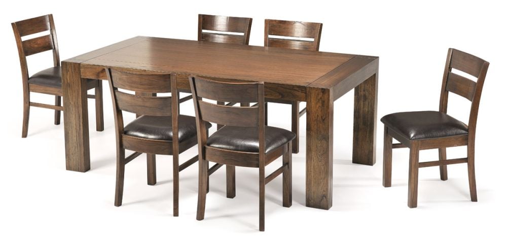 Metro 1900 Dining Table + 6 Metro Timber Chairs