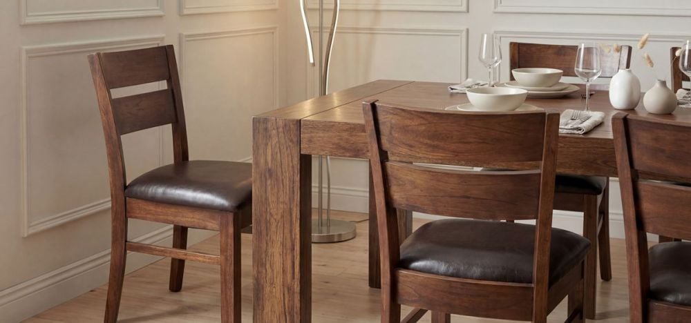 Metro 1900 Dining Table + 6 Metro Timber Chairs