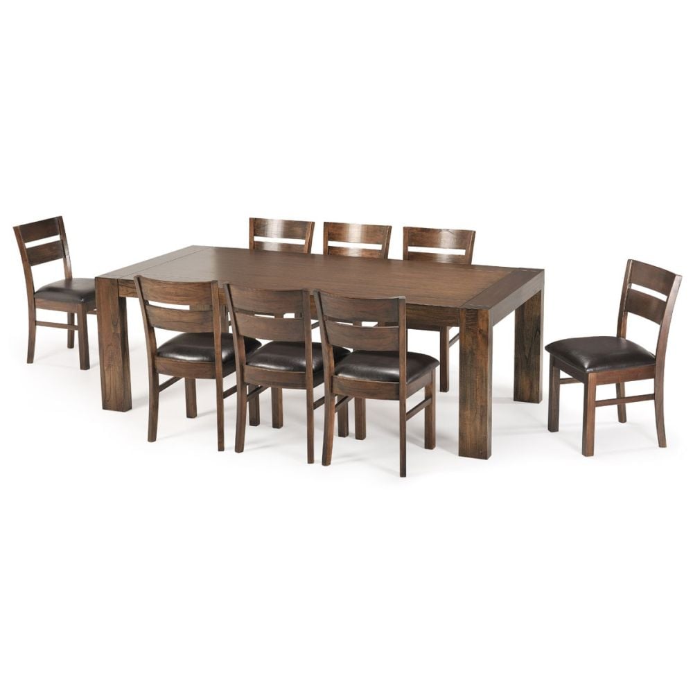 Metro 2250 Dining Table + 8 Metro Timber Chairs