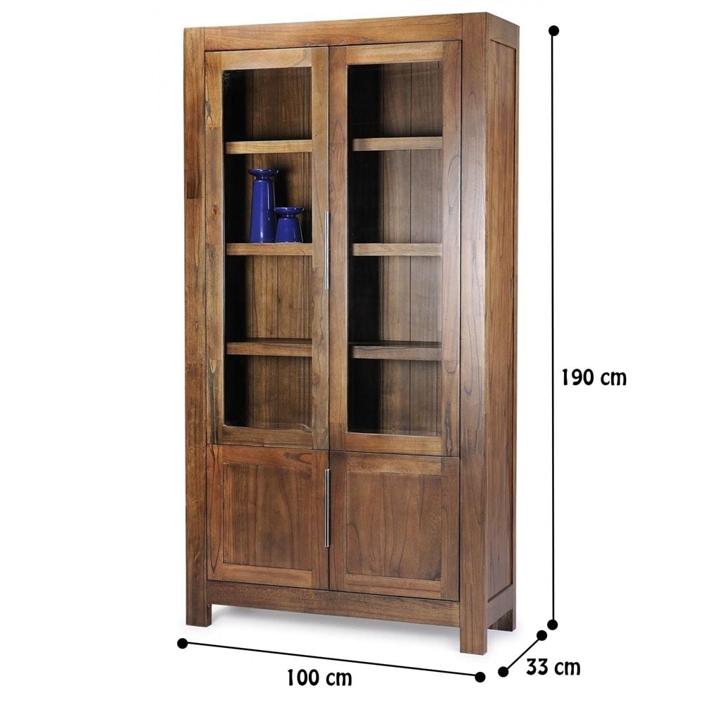Metro Display Cabinet - Oak