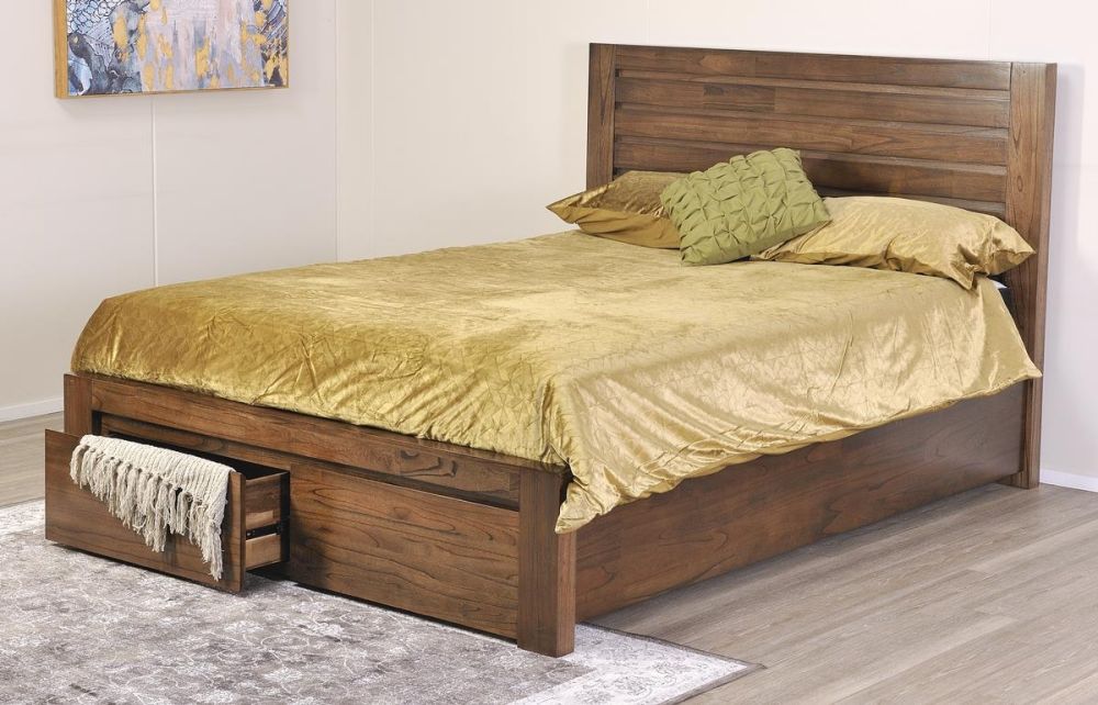 Metro 5 Piece King Bedroom Suite With Dressing Table & Mirror - Oak