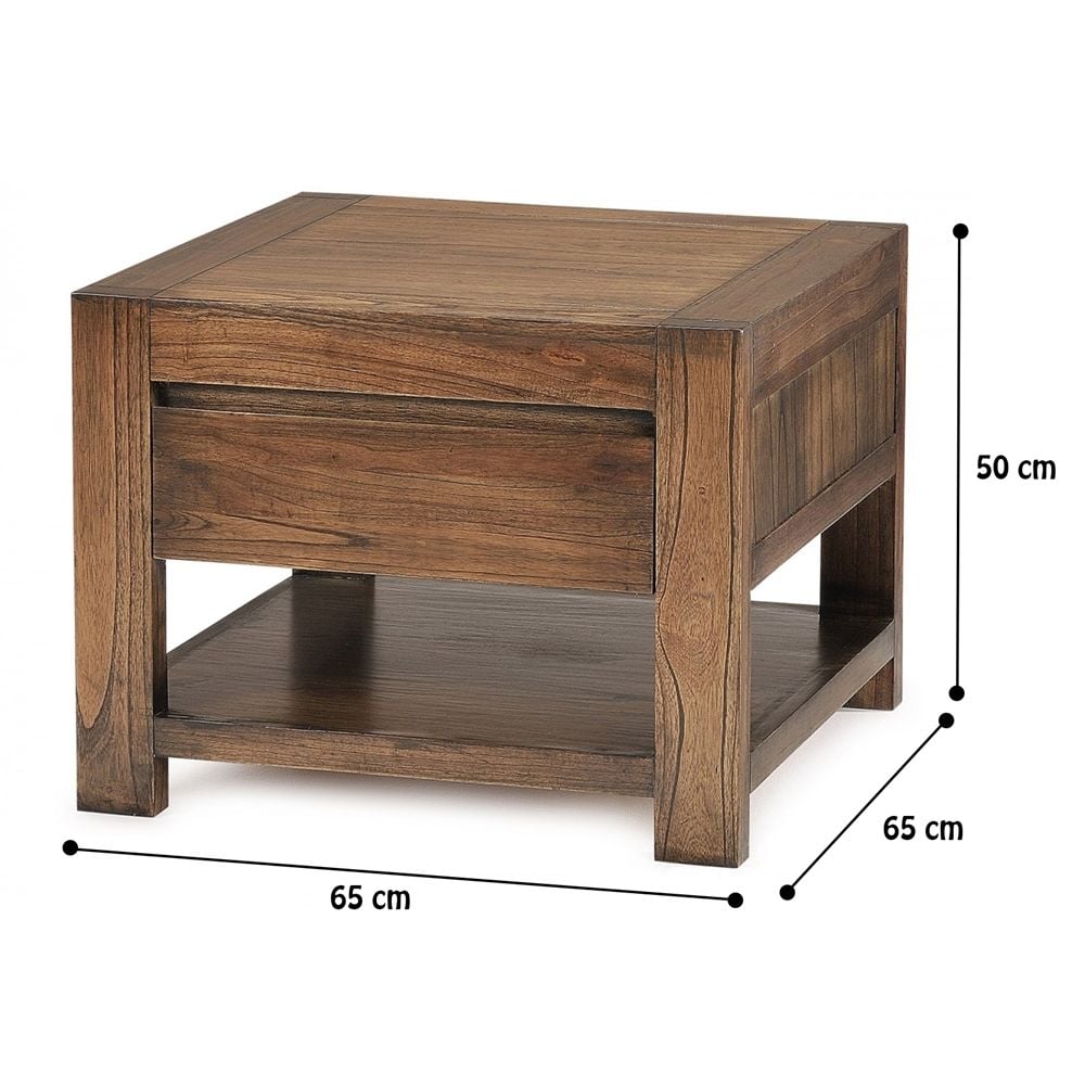Metro Lamp Table - Oak