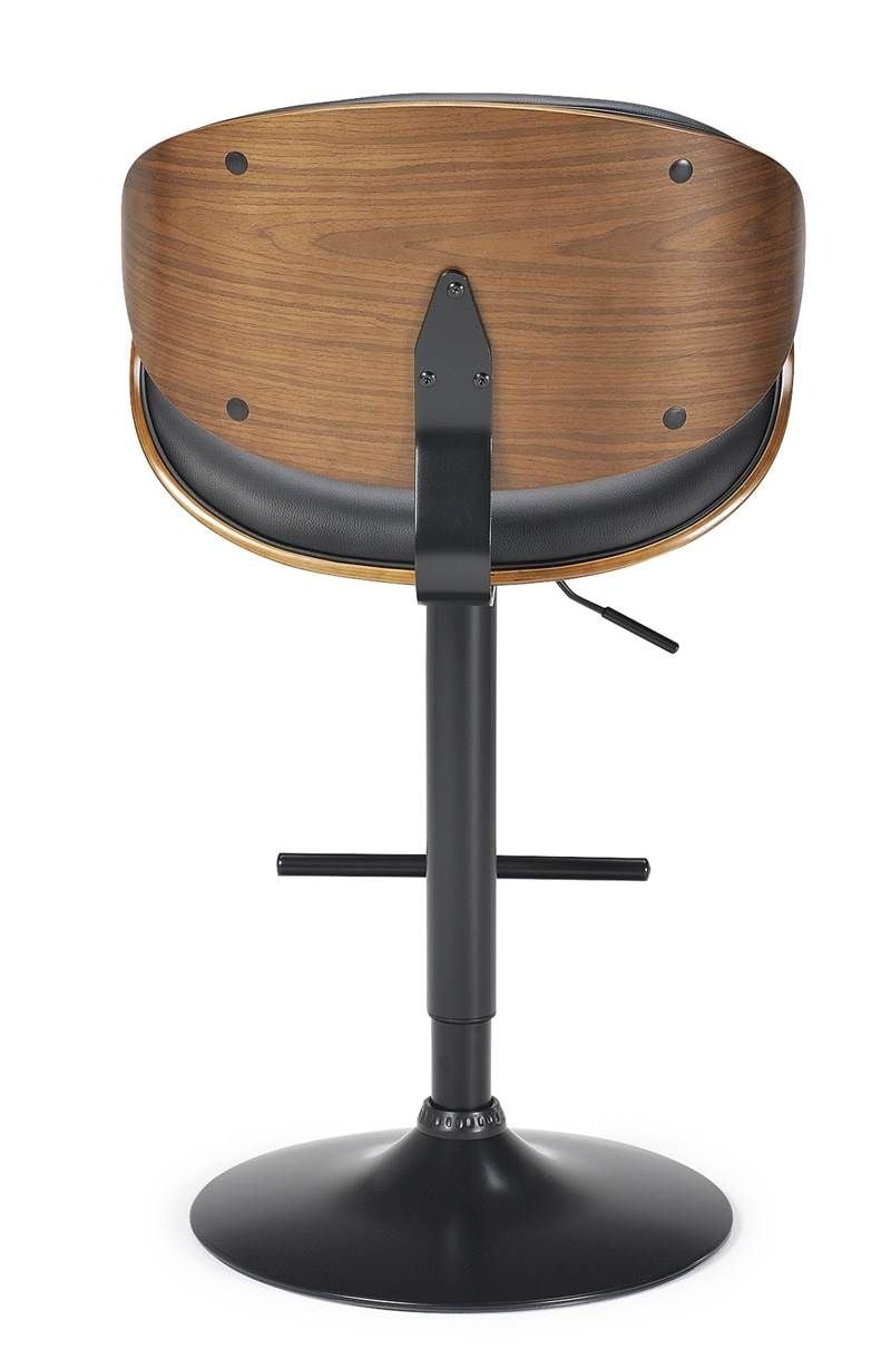 Miler Barstool - Black Base - Walnut Timer