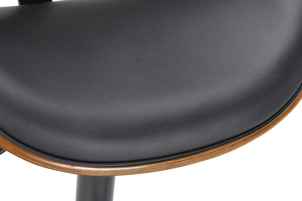 Miler Barstool - Black Base - Walnut Timer