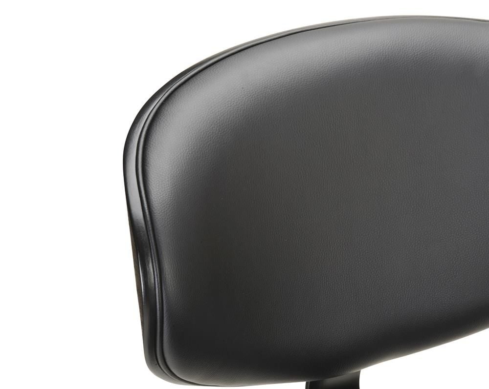 Miler Barstool - Black Base - Brushed Black Timber
