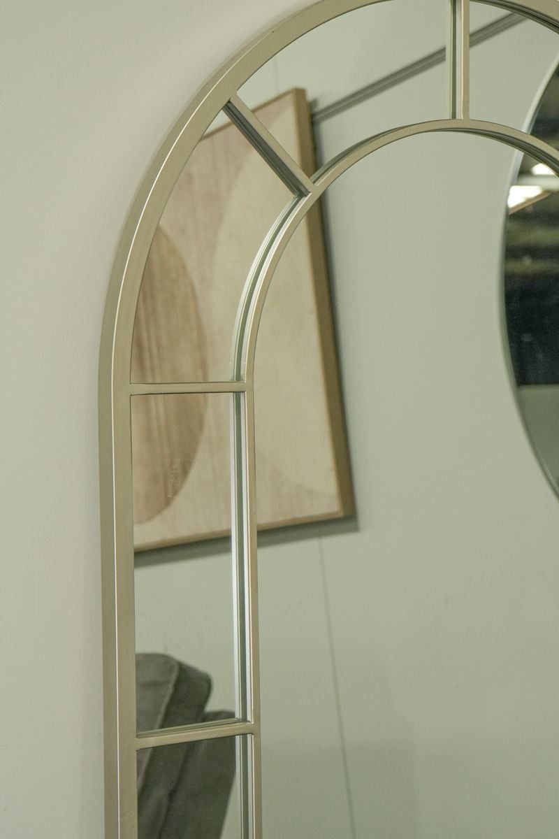 Segmented Arch Mirror - Champagne - MT035