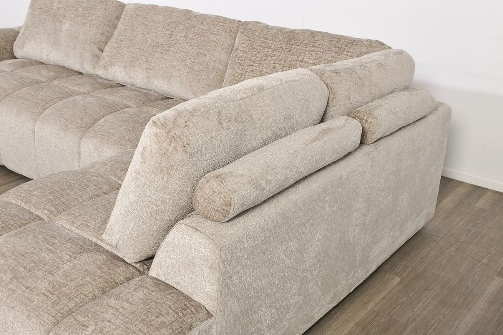 Monaco Chaise + Ottoman - Taupe