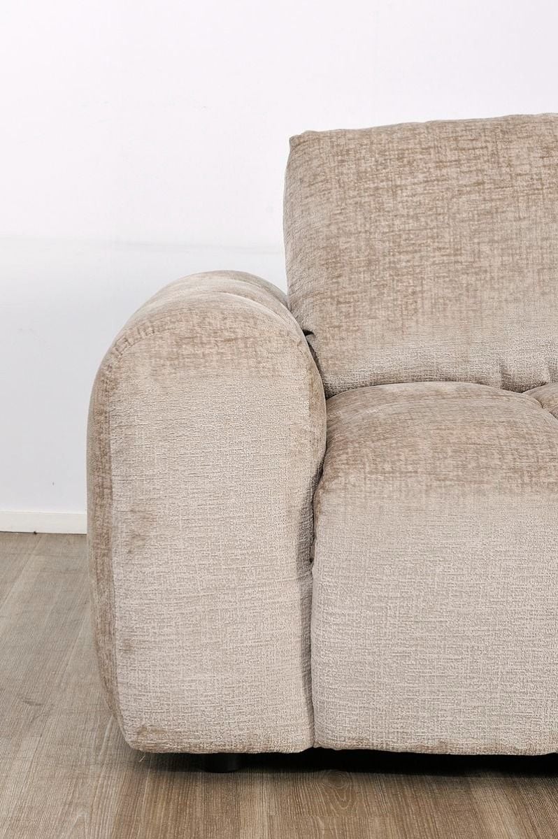 Monaco Chaise + Ottoman - Taupe