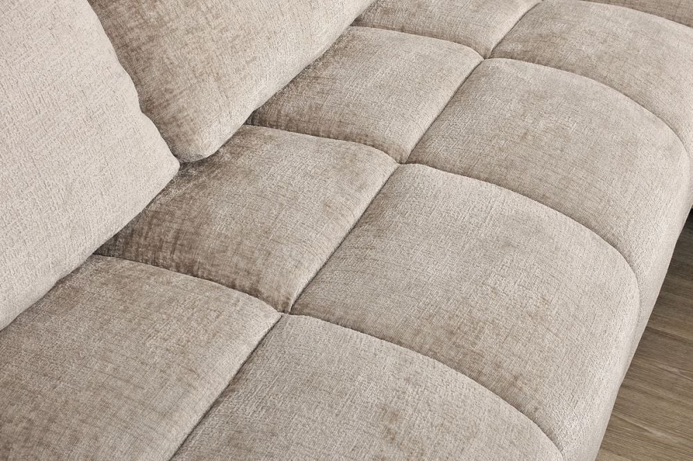 Monaco Chaise + Ottoman - Taupe