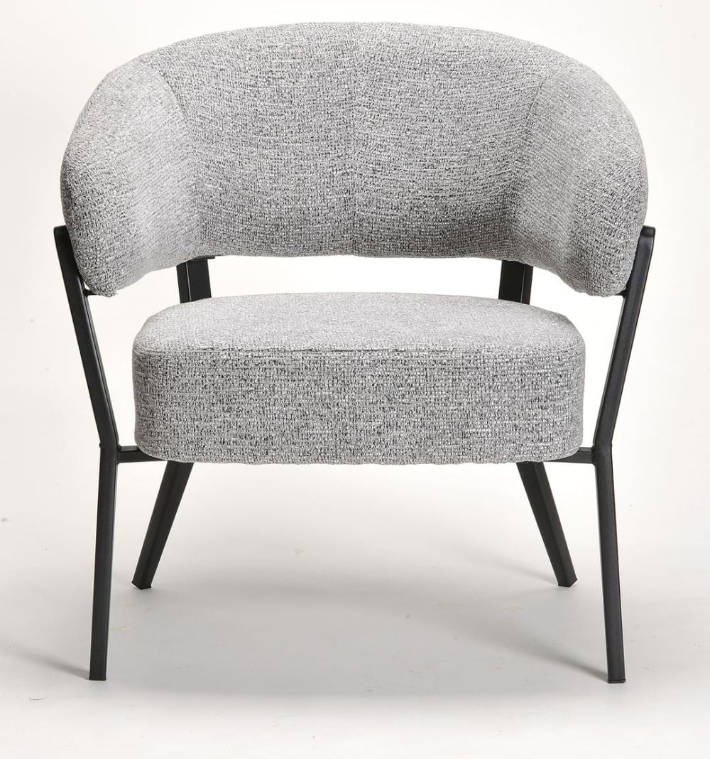 Monza Accent Chair - Grey & Black