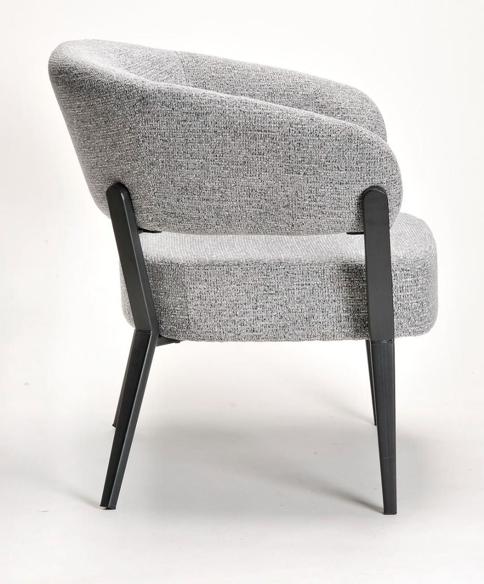 Monza Accent Chair - Grey & Black