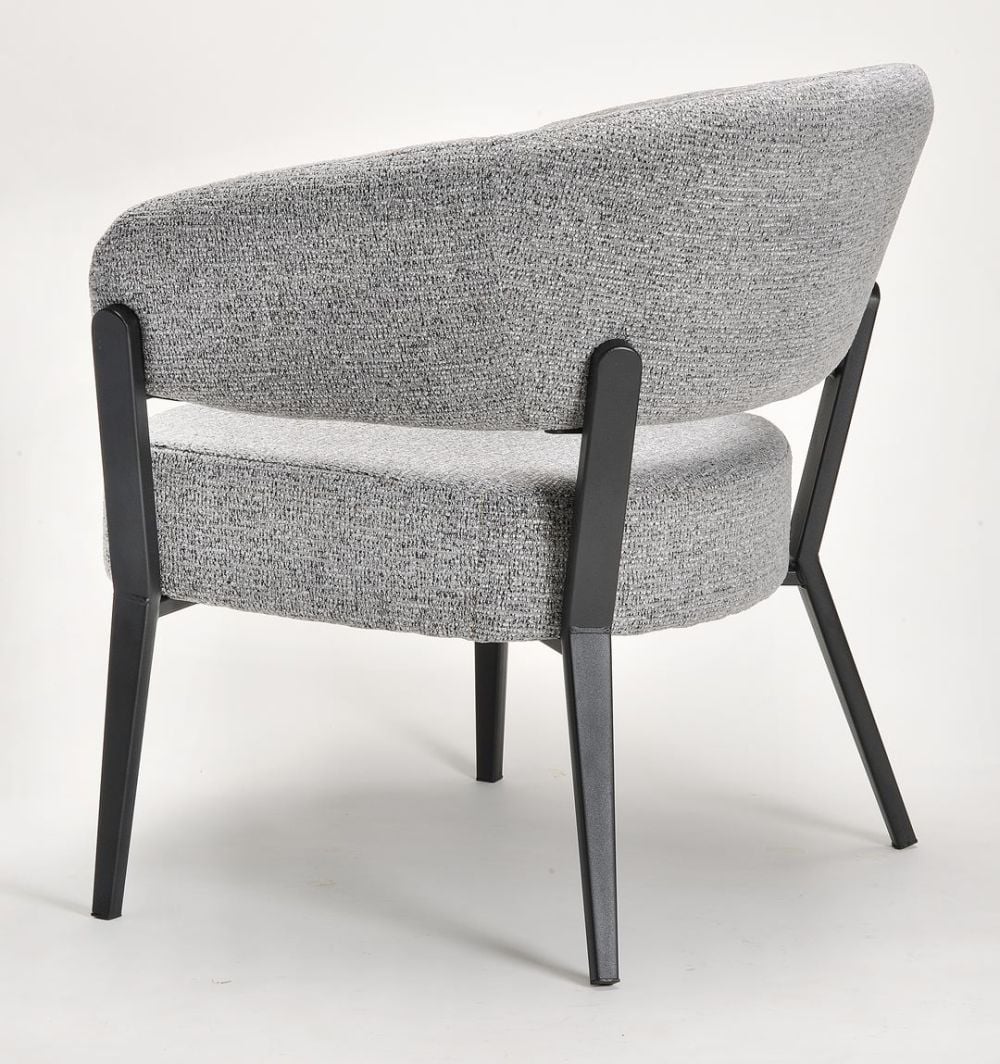 Monza Accent Chair - Grey & Black