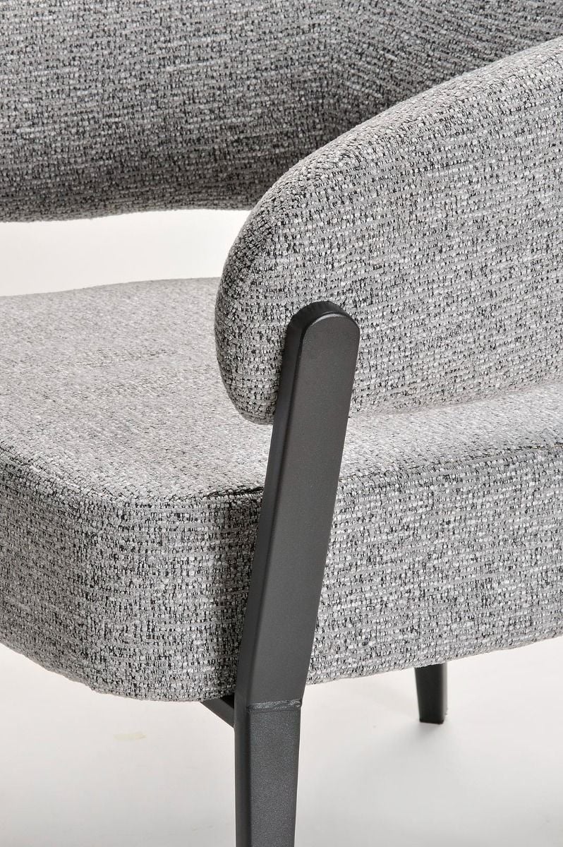 Monza Accent Chair - Grey & Black