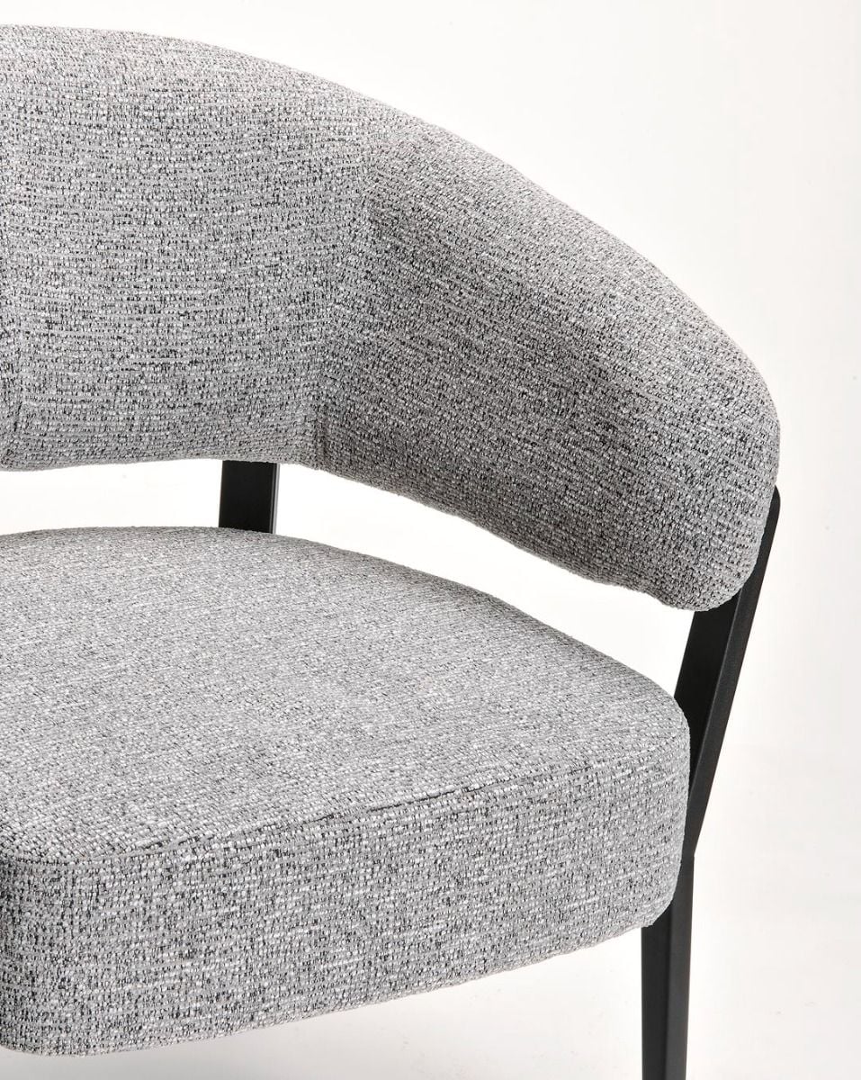 Monza Accent Chair - Grey & Black