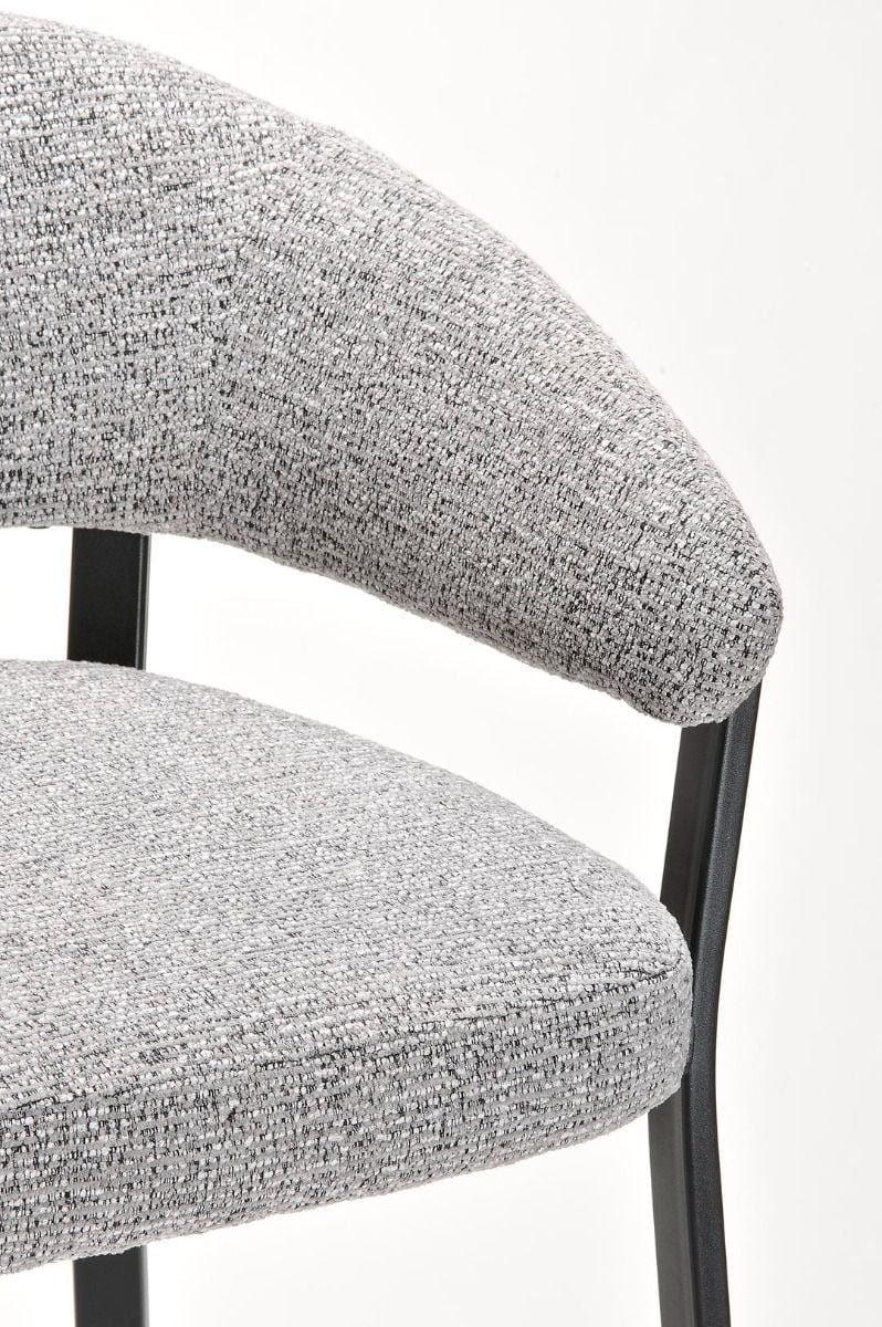 Monza Bar Stool - Grey & Black