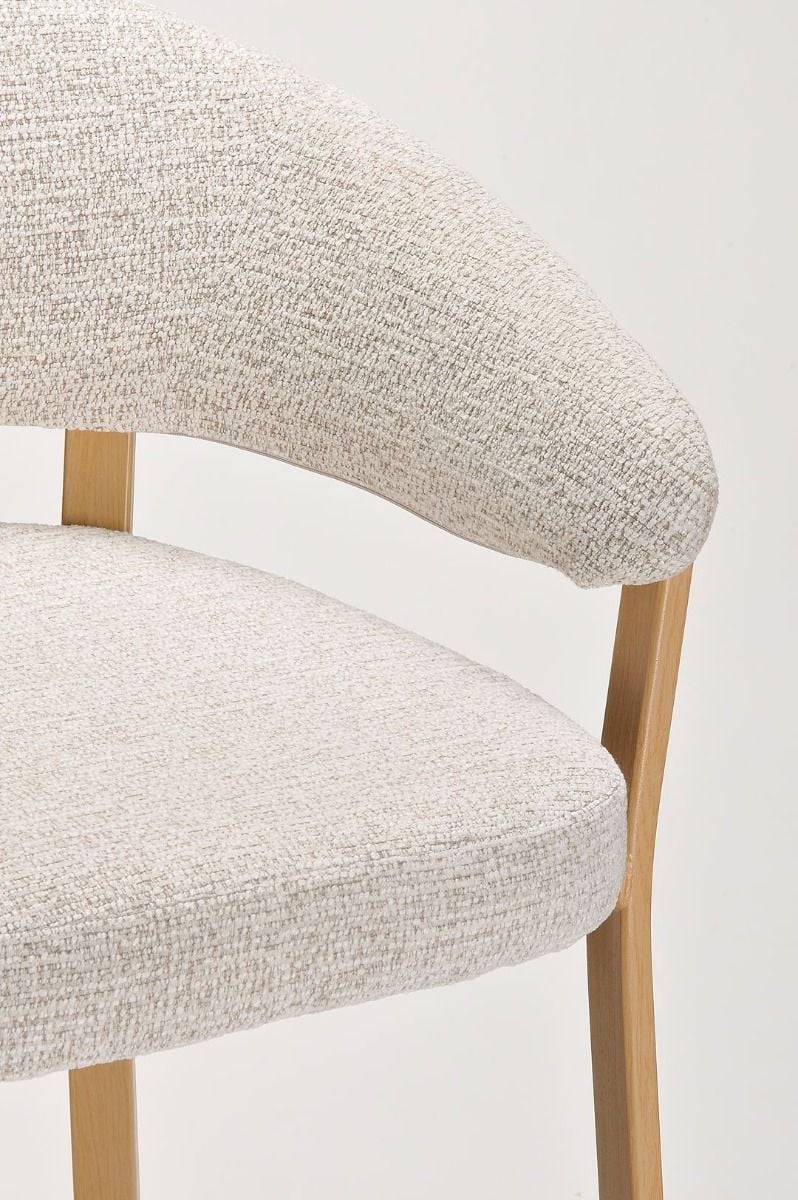 Monza Bar Stool - Linen & Oak