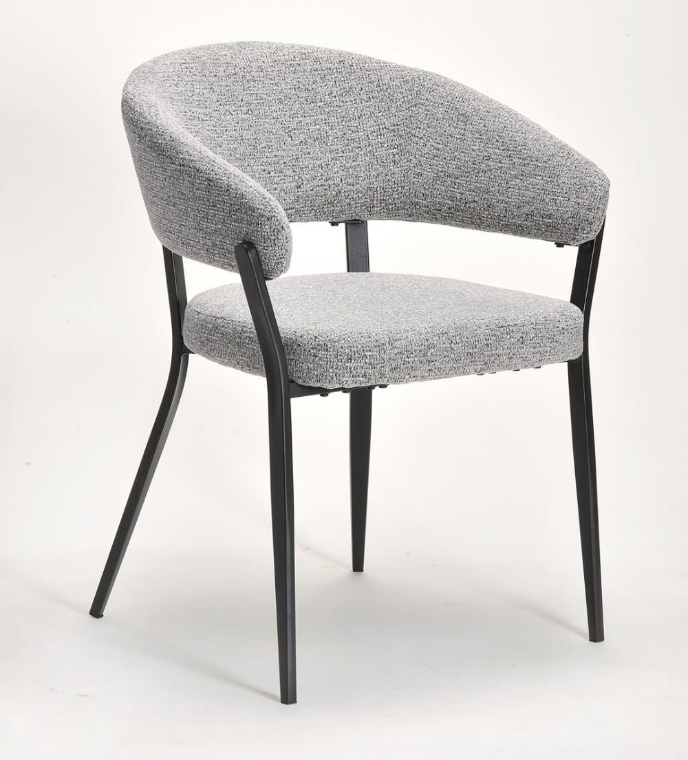 Monza Dining Chair - Grey & Black