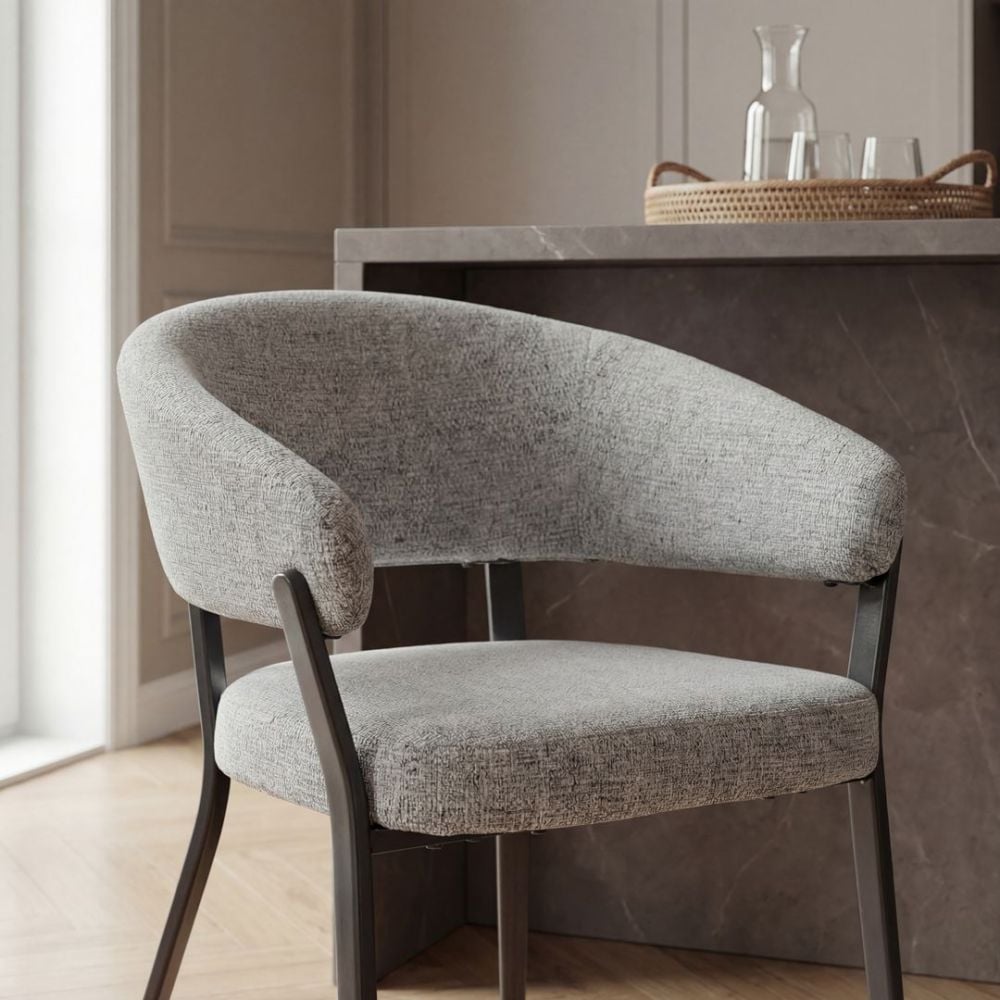 Monza Dining Chair - Grey & Black
