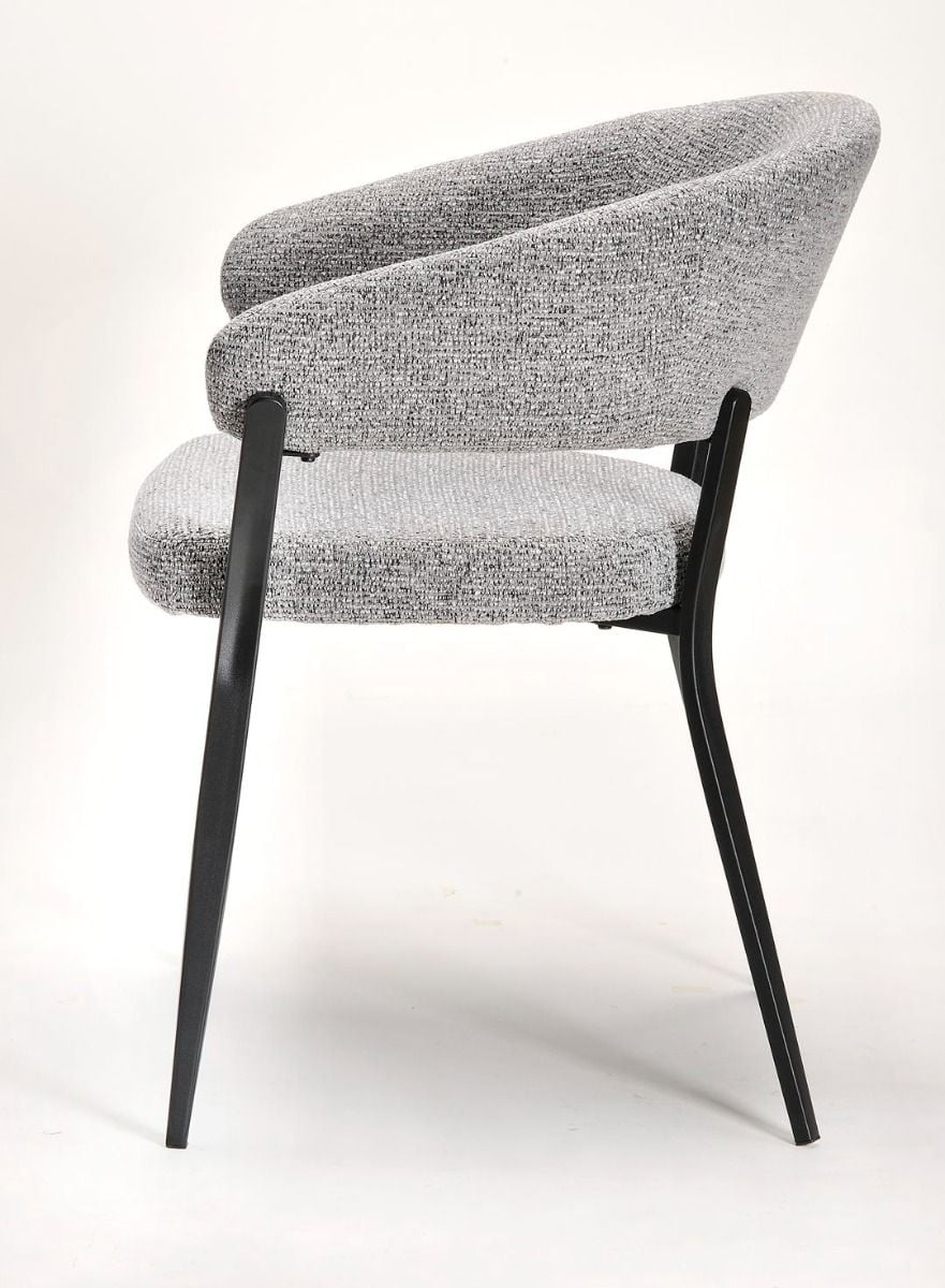 Monza Dining Chair - Grey & Black