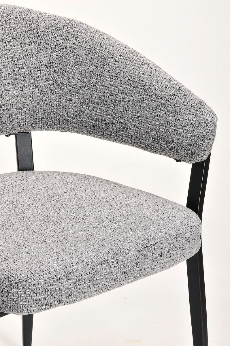 Monza Dining Chair - Grey & Black