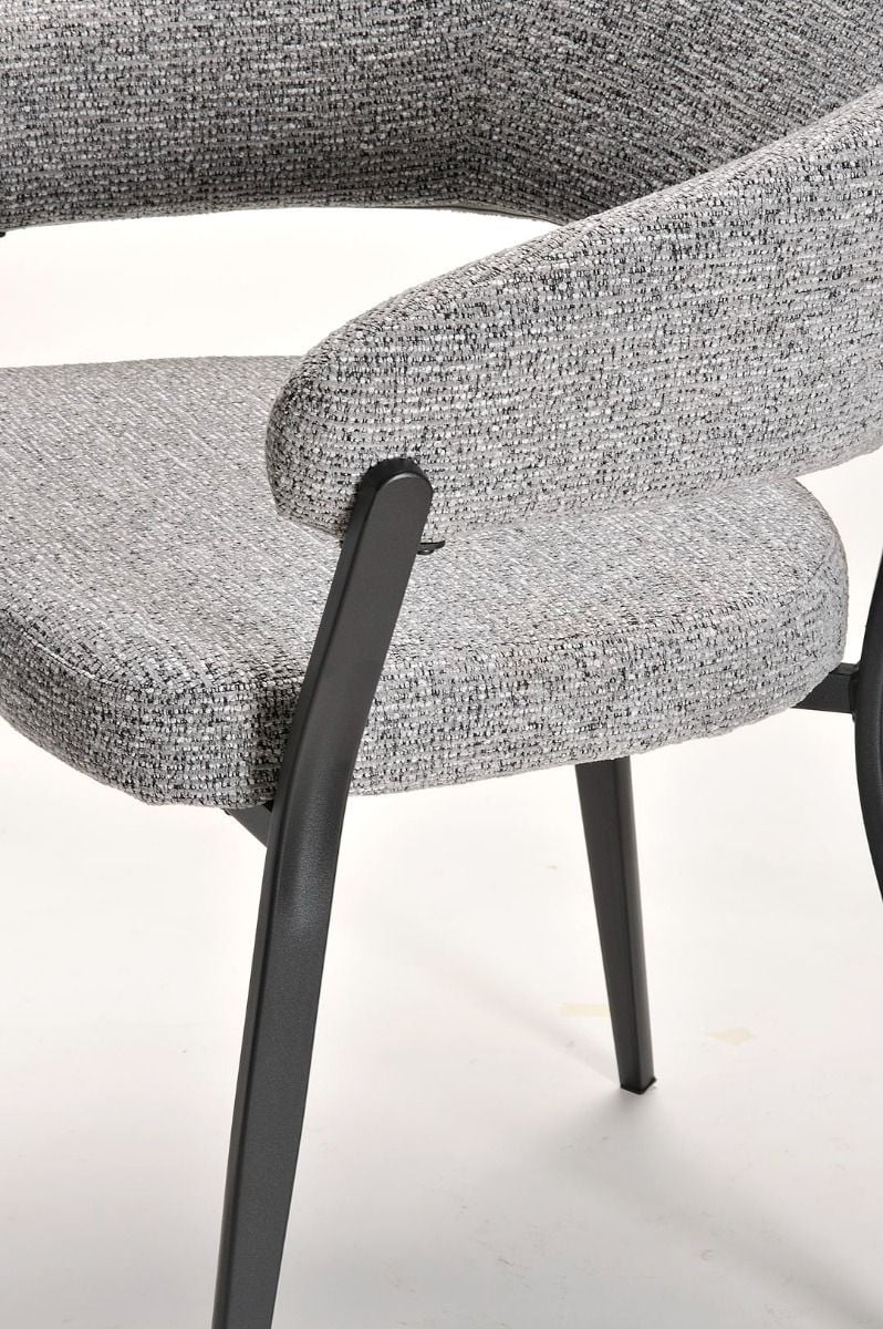 Monza Dining Chair - Grey & Black