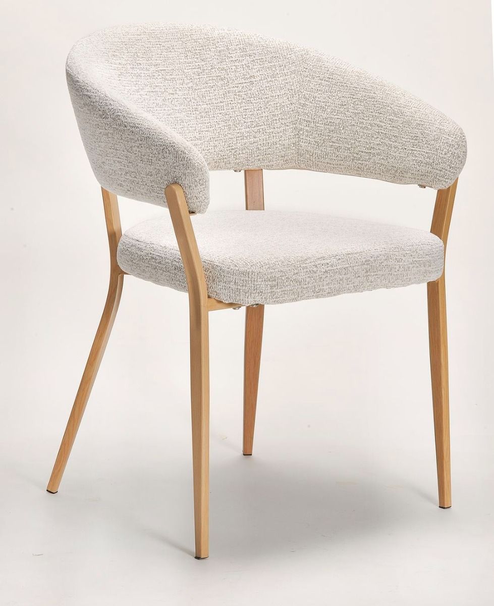 Monza Dining Chair - Linen & Oak