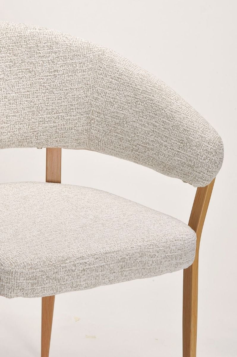 Monza Dining Chair - Linen & Oak