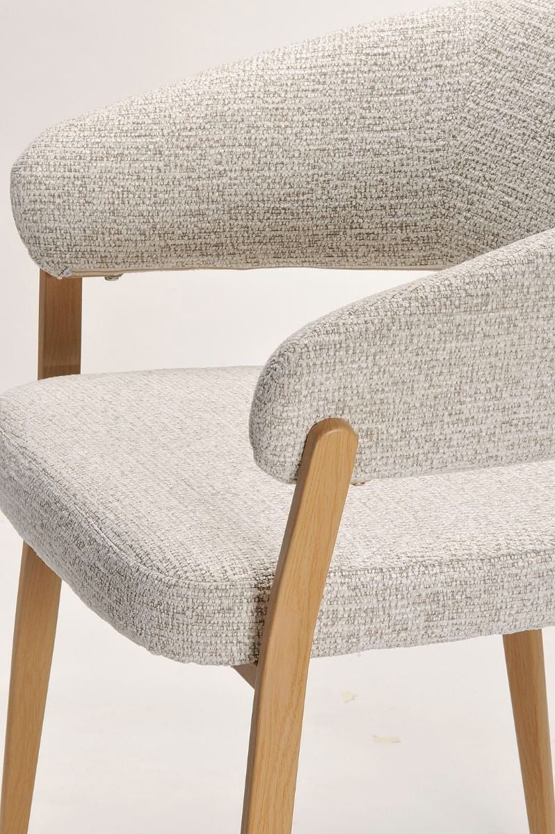 Monza Dining Chair - Linen & Oak