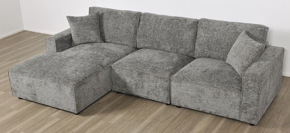 Urban 3 Seater Chaise Sofa - Licorice