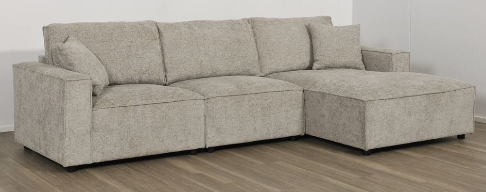 Urban 3 Seater Chaise Sofa - RAF Chaise - Slate