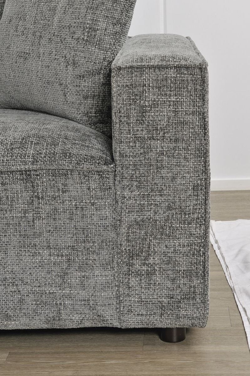 Urban 3 Seater Chaise Sofa - Licorice
