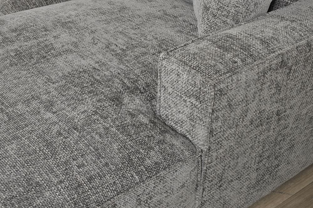 Urban 6 Seater Corner Chaise Lounge Suite - Licorice