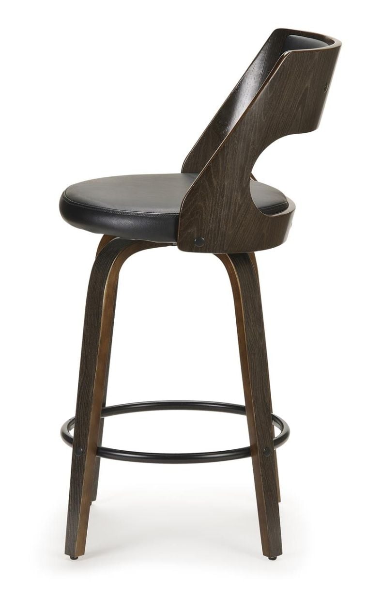 Norton Barstool - Black Base - Black Oak