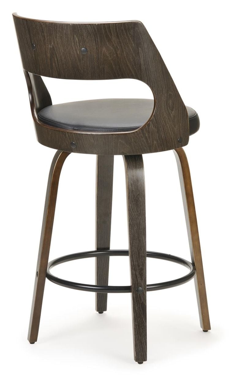 Norton Barstool - Black Base - Black Oak