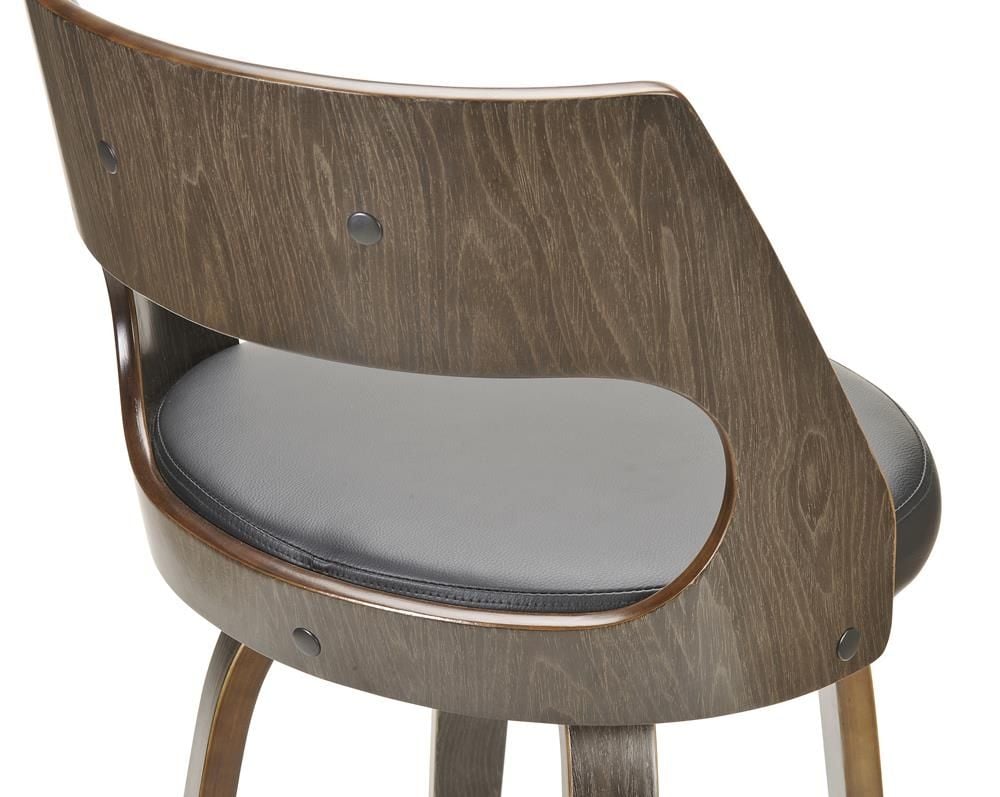 Norton Barstool - Black Base - Black Oak