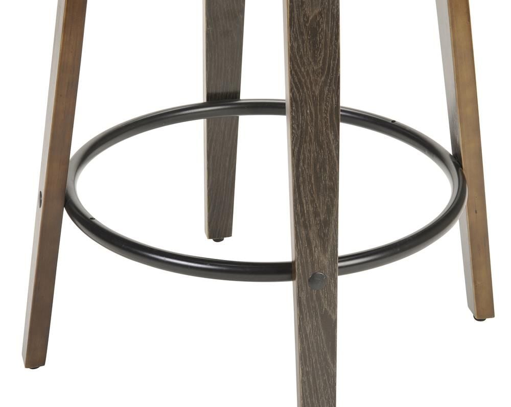 Norton Barstool - Black Base - Black Oak