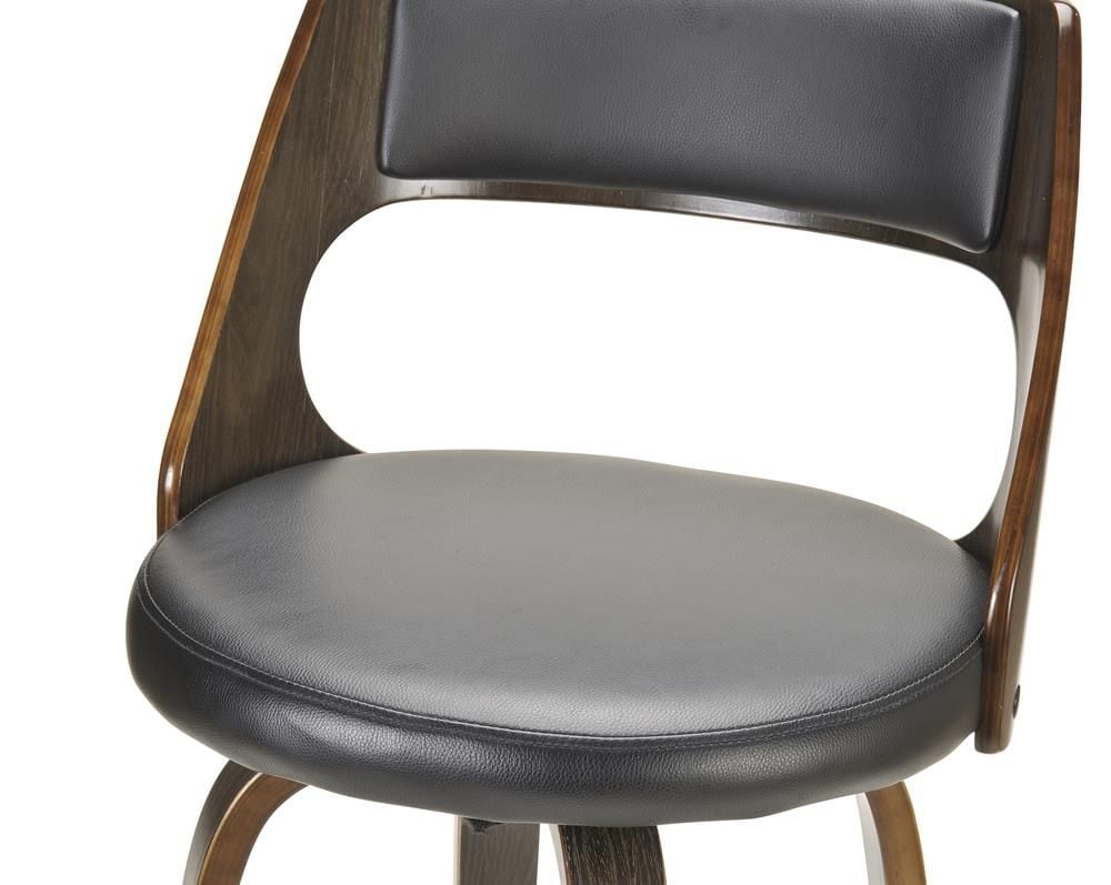 Norton Barstool - Black Base - Black Oak