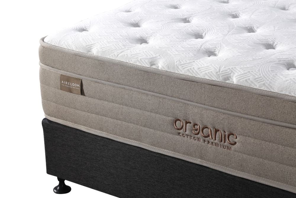 Organic Cotton Premium King Mattress - Medium Feel - Aireloom