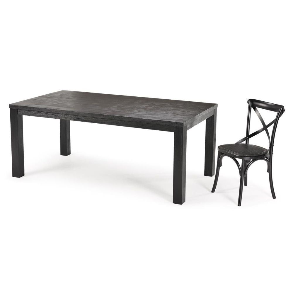 Paris 1900 Dining Table - Provincial Black