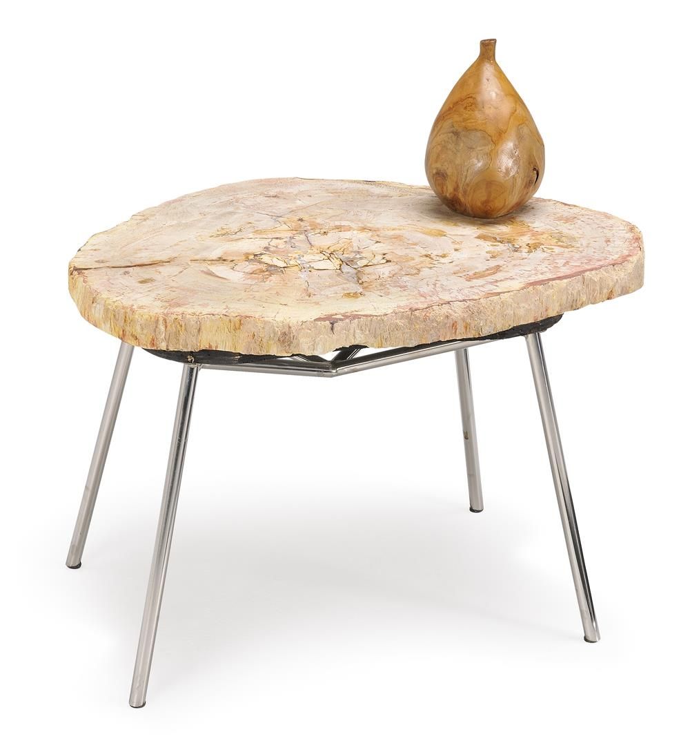 Petrified 630 Coffee Table Large - Stainless Leg