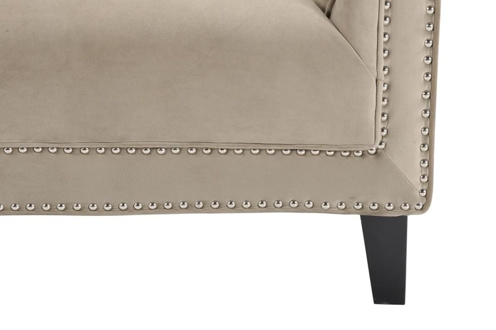 Peyton Armchair - Beige Velvet