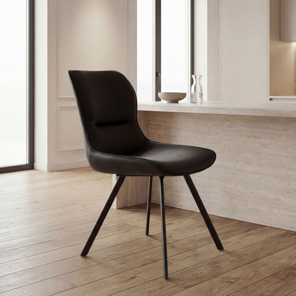 Polly Dining Chair - Black & Black