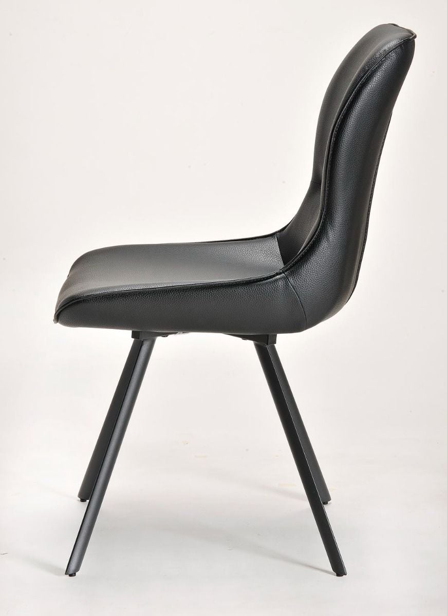 Polly Dining Chair - Black & Black