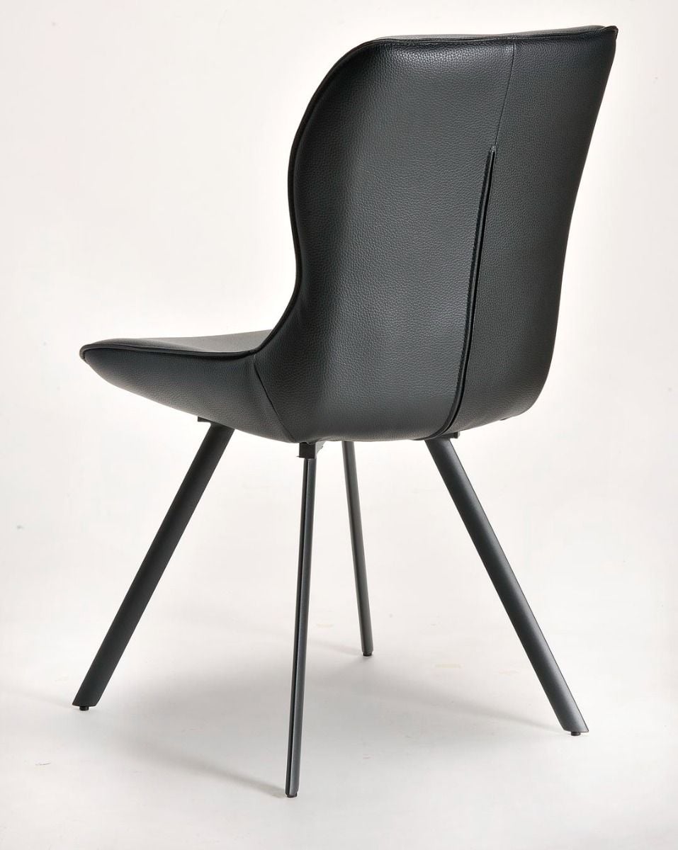 Polly Dining Chair - Black & Black