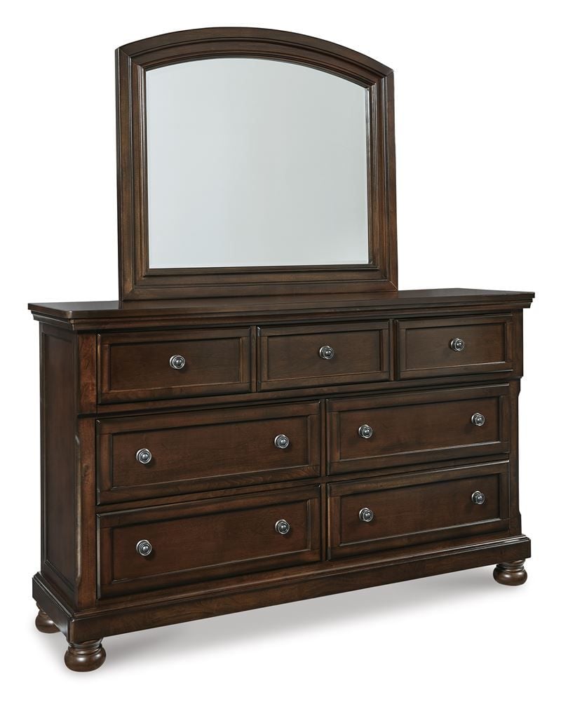 Porter 7 Drawer Dressing Table & Mirror