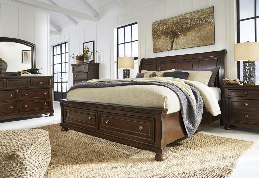 Porter King Bed With Under Drawers